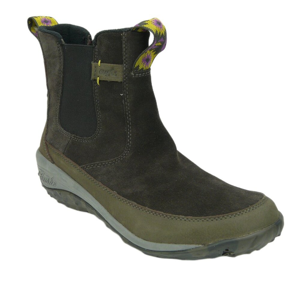 Cushe Boots Womens Allpine Peak Chelsea Booties Dark Gray US 9